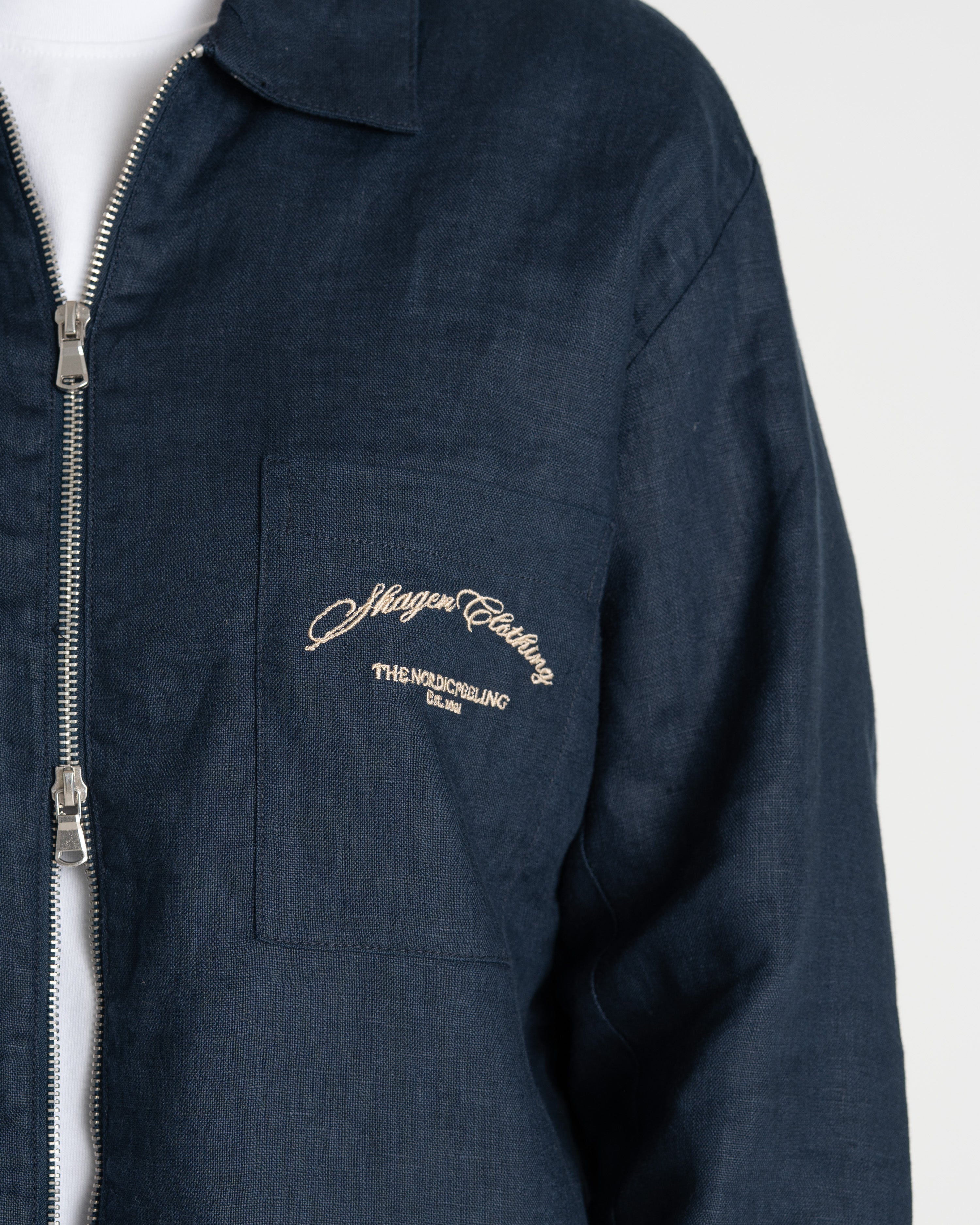 Linen jacket Navy